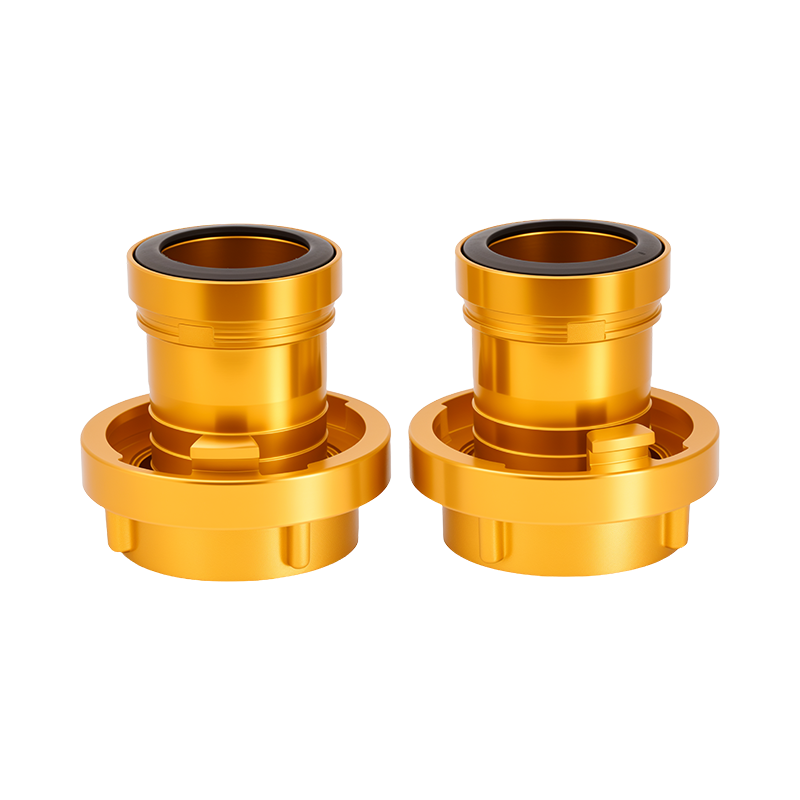 Brandschlauchkupplung mit Innenschnallenverriegelung und Schnappgewinde